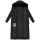 Marikoo Pakoraa Damen Winter Steppmantel Parka N088 Schwarz Größe M - Gr.38