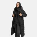 Marikoo Pakoraa Damen Winter Steppmantel Parka N088 Schwarz Größe L - Gr.40