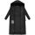 Marikoo Pakoraa Damen Winter Steppmantel Parka N088 Schwarz Größe L - Gr.40