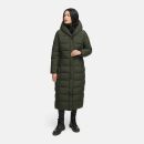 Marikoo Pakoraa Damen Winter Steppmantel Parka N088 DarkOlive Größe S - Gr.36