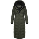Marikoo Pakoraa Damen Winter Steppmantel Parka N088 DarkOlive Größe S - Gr.36