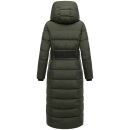 Marikoo Pakoraa Damen Winter Steppmantel Parka N088 DarkOlive Größe S - Gr.36