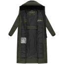 Marikoo Pakoraa Damen Winter Steppmantel Parka N088 DarkOlive Größe S - Gr.36