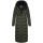 Marikoo Pakoraa Damen Winter Steppmantel Parka N088 DarkOlive Größe S - Gr.36