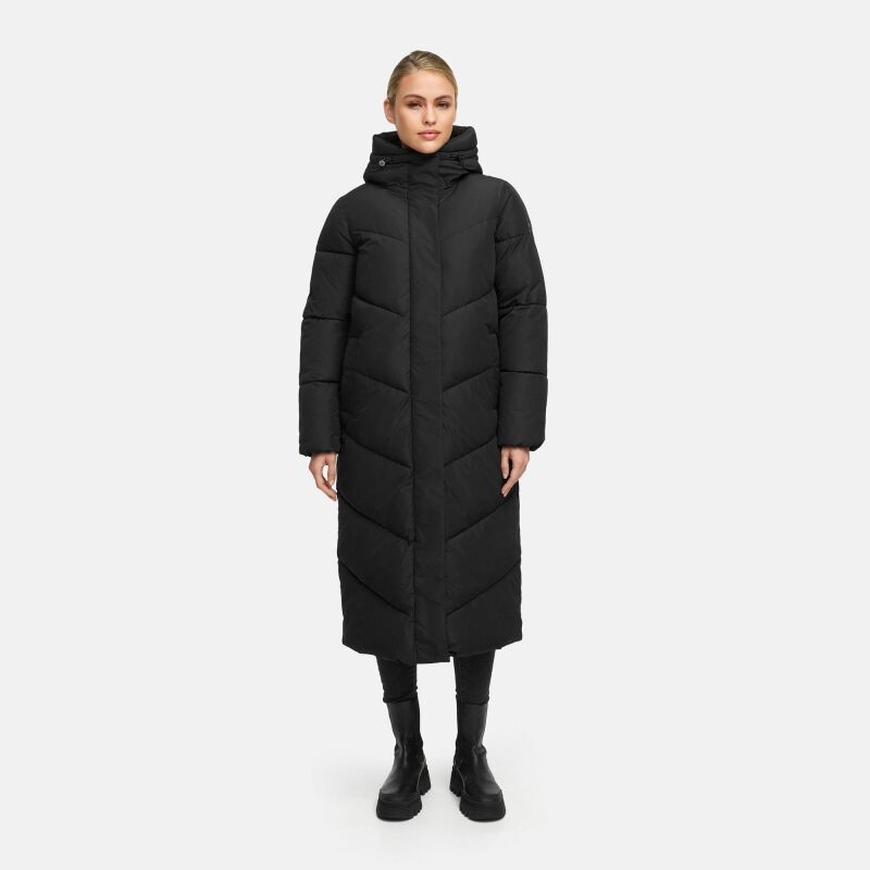 Marikoo Ranjaa Damen Winter Steppmantel N090 Schwarz Größe S - Gr.36