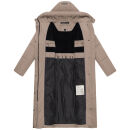 Marikoo Ranjaa Damen Winter Steppmantel N090 TaupeGrey Größe M - Gr.38
