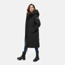 Navahoo Schokokuss Damen Winter Steppmantel N094 Schwarz-Größe S - Gr. 36
