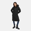 Navahoo Schokokuss Damen Winter Steppmantel N094 Schwarz-Größe S - Gr. 36