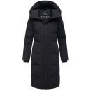 Navahoo Schokokuss Damen Winter Steppmantel N094 Schwarz-Größe S - Gr. 36