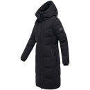 Navahoo Schokokuss Damen Winter Steppmantel N094 Schwarz-Größe S - Gr. 36