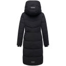 Navahoo Schokokuss Damen Winter Steppmantel N094 Schwarz-Größe S - Gr. 36