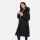 Navahoo Schokokuss Damen Winter Steppmantel N094 Schwarz-Größe S - Gr. 36