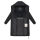 Navahoo Schokokuss Damen Winter Steppmantel N094 Schwarz-Größe S - Gr. 36