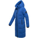 Navahoo Schokokuss Damen Winter Steppmantel N094 GalaxyBlue-Größe XL - Gr. 42