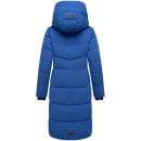 Navahoo Schokokuss Damen Winter Steppmantel N094 GalaxyBlue-Größe XL - Gr. 42