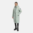 Navahoo Schokokuss Damen Winter Steppmantel N094 SmokeyMint-Größe XL - Gr. 42