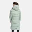Navahoo Schokokuss Damen Winter Steppmantel N094 SmokeyMint-Größe XL - Gr. 42