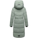 Navahoo Schokokuss Damen Winter Steppmantel N094 SmokeyMint-Größe XL - Gr. 42