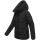 Marikoo Kuscheltatze Damen Winter Steppjacke N077 Schwarz-Größe L - Gr. 40