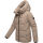 Marikoo Kuscheltatze Damen Winter Steppjacke N077 Taupe Grey-Größe XS - Gr. 34