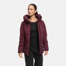 Marikoo Kuscheltatze Damen Winter Steppjacke N077 Wine-Größe M - Gr. 38