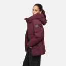 Marikoo Kuscheltatze Damen Winter Steppjacke N077 Wine-Größe L - Gr. 40