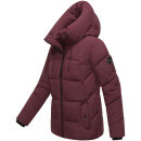 Marikoo Kuscheltatze Damen Winter Steppjacke N077 Wine-Größe L - Gr. 40