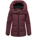 Marikoo Kuscheltatze Damen Winter Steppjacke N077 Wine-Größe XL - Gr. 42
