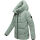 Marikoo Kuscheltatze Damen Winter Steppjacke N077 Smokey Mint-Größe L - Gr. 40