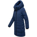 Navahoo Mondnebel Damen Winter Steppmantel N083 Navy Größe XS - Gr. 36