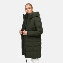 Navahoo Mondnebel Damen Winter Steppmantel N083 Dark Olive Größe XS - Gr. 36