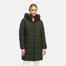 Navahoo Mondnebel Damen Winter Steppmantel N083 Dark Olive Größe XS - Gr. 36