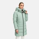 Navahoo Mondnebel Damen Winter Steppmantel N083 Smokey MInt Größe XS - Gr. 36