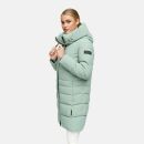 Navahoo Mondnebel Damen Winter Steppmantel N083 Smokey MInt Größe XS - Gr. 36