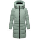 Navahoo Mondnebel Damen Winter Steppmantel N083 Smokey MInt Größe XS - Gr. 36
