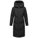Marikoo Teonaa Damen Winter Steppmantel N101 Schwarz Größe M - Gr. 38