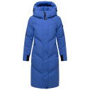 Marikoo Teonaa Damen Winter Steppmantel N101 Galaxy Blue Größe M - Gr. 38