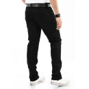 Indicode Ingianluca Herren Jeans Hose B796 Ultra Black-W31-L32 in