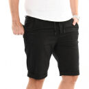 A. Salvarini Herren Leinen Shorts kurze Hose AS-408 Schwarz Größe W32