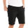 A. Salvarini Herren Leinen Shorts kurze Hose AS-408 Schwarz Größe W32