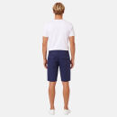 A. Salvarini Herren Leinen Shorts kurze Hose AS-408 Dunkelblau Größe W31