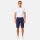 A. Salvarini Herren Leinen Shorts kurze Hose AS-408 Dunkelblau Größe W31