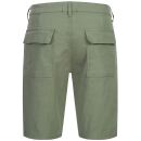 A. Salvarini Herren Leinen Shorts kurze Hose AS-408 Olive Größe W29