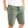 A. Salvarini Herren Leinen Shorts kurze Hose AS-408 Olive Größe W29