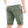A. Salvarini Herren Leinen Shorts kurze Hose AS-408 Olive Größe W29