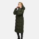 Marikoo Tikoraa Damen Winter Steppmantel N102 Dark Olive-Größe L - Gr. 40