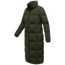 Marikoo Tikoraa Damen Winter Steppmantel N102 Dark Olive-Größe L - Gr. 40