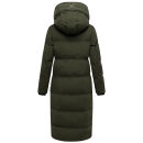 Marikoo Tikoraa Damen Winter Steppmantel N102 Dark Olive-Größe L - Gr. 40