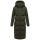 Marikoo Tikoraa Damen Winter Steppmantel N102 Dark Olive-Größe L - Gr. 40