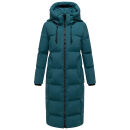 Marikoo Tikoraa Damen Winter Steppmantel N102 Ocean Green-Größe M - Gr. 38